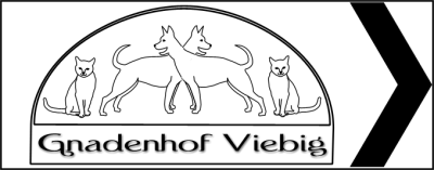 Wegweiser Gnadenhof Viebig mit Logo